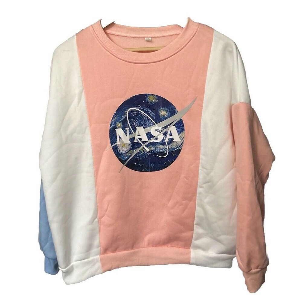 NASA Women's Medium Pullover Multi-Color Lightweight Sweater